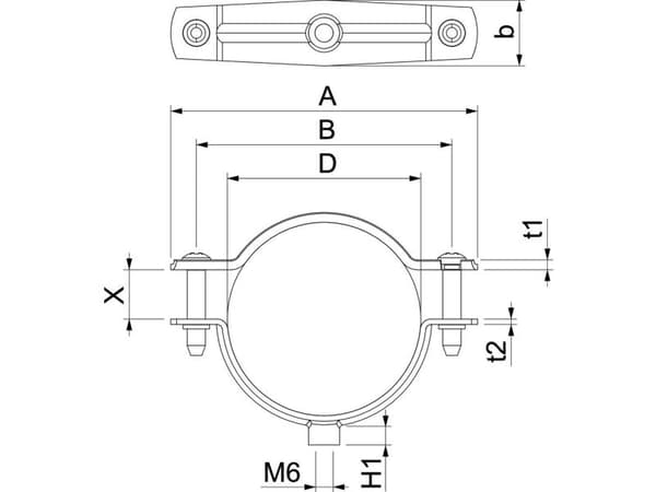 Obo Bettermann =, Stål, Stål, 5 mm, 1,25 mm