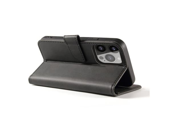 Magnetdeksel med klaff og lommebok til Tecno Spark 10 Pro - sort