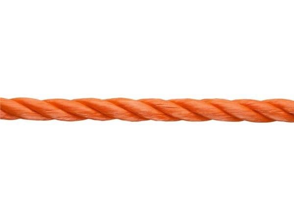 dörner + helmer 190022 flätat polypropenrep Ø 8 mm x 120 m orange