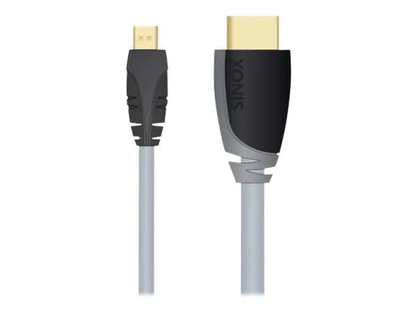 Sinox Plus+ - HDMI-kabel med Ethernet - mikro HDMI til HDMI-kabel - 2 m