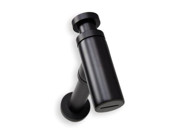 BLUE LABEL 1 1/4" designvandlås mat sort