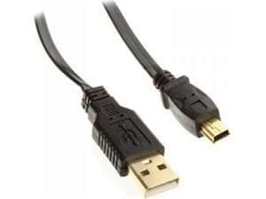 InLine 4043718178698, 5 m, USB A, Mini-USB B, USB 2.0, Hankjønn/hankjønn, Svart