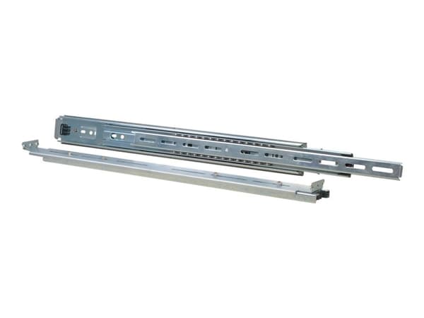 Inter-Tech - Rackglideskinnesett - sølv - 1U - 19"
