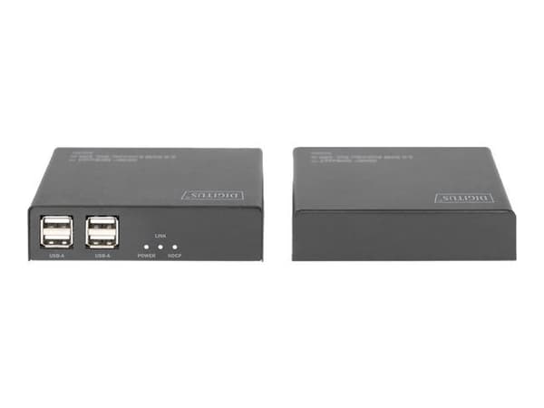 DIGITUS DS-55505 - Extender Set - KVM / lyd / USB-utvider - HDBaseT 2.0 - USB - opp til 100 m