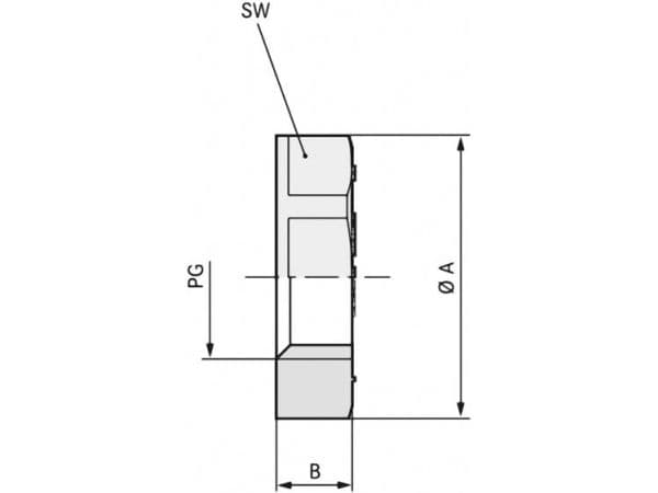 Lapp 52000150, Låsemøtrik, Polystyrol, Grå, PG16, Mat, -20 - 70 °C