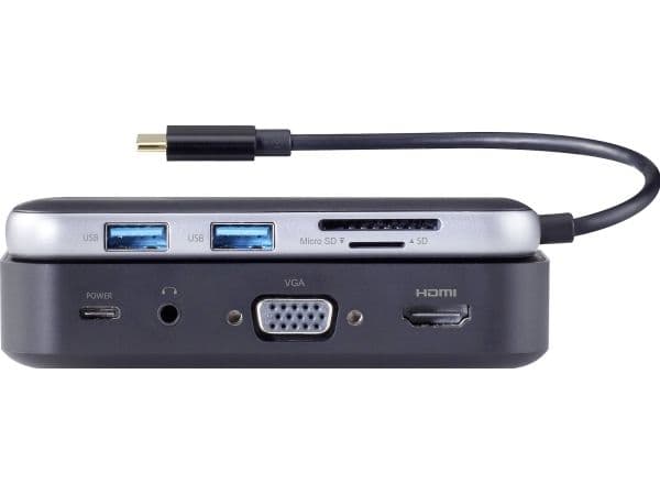 Renkforce RF-HUB-810 USB-C® Mini-Docking-asema