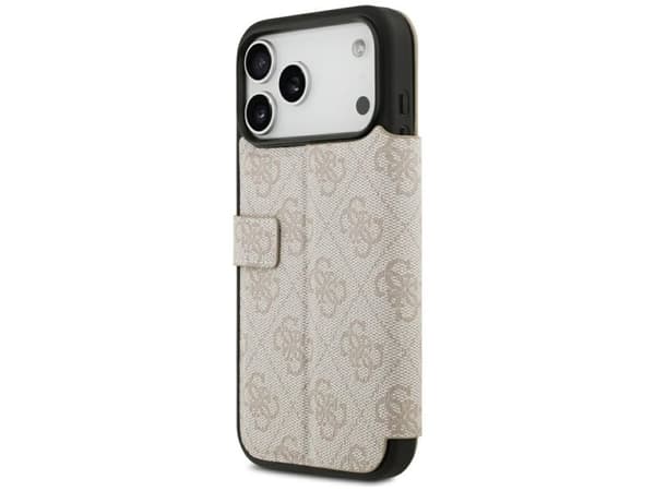 Guess Book 4G Metal Logo Case for iPhone 18 Pro Max / 17 Pro Max - Pink