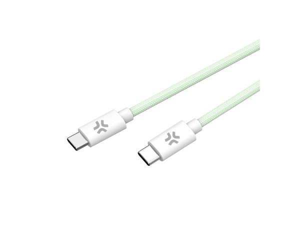 Celly USBCUSBCCOTTGN, 1,5 m, USB C, USB C, Vihreä, Valkoinen
