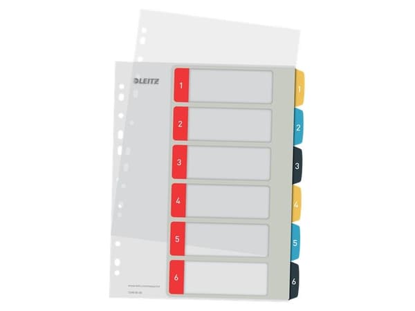 Leitz Cosy 1-6 - 6 kort indekskort