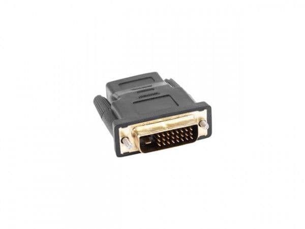 Lanberg - Videoadapter - dobbeltlink - DVI-D han til HDMI hun - sort - tommelskruer, 1080p support
