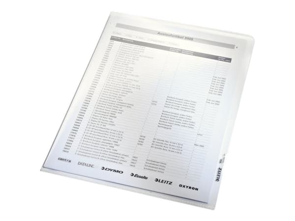 Leitz - L-formad mapp - för A4 (210 x 297 mm) - CrystalClear