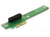 Delock Riser Card PCI Express x4 Angled 90° Left insertion - Kort för stigare