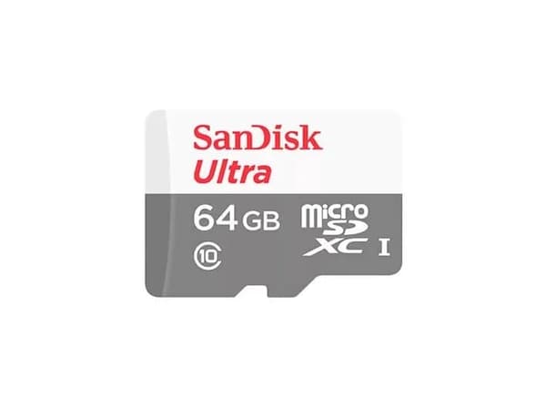 SanDisk Ultra - Flashminnekort (microSDHC til SD-adapter inkludert) - 64 GB - Class 10 - microSDXC UHS-I