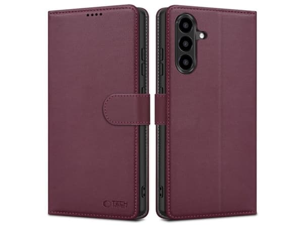Tech-Protect wallet-deksel til Samsung Galaxy A57 5G - bordeaux