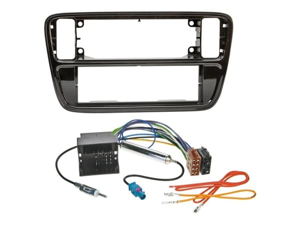 1-DIN kit VW Up 12/2011-06/2016 piano sort, passiv