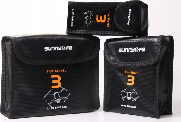 SunnyLife etui/futter til DJI Mavic 3, brannsikkert, for 3 batterier (M3-dc106-3)