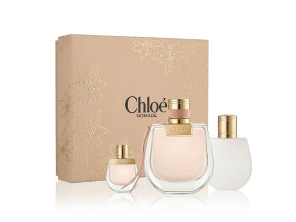 Chloé Nomade set: Eau de Parfum 75 ml + mini 5 ml + body lotion 100 ml