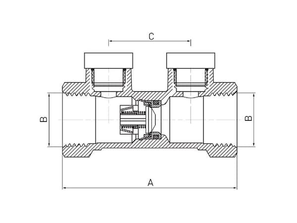 Ferro antiskjærende tilbakestrømningssikring EA 3/4" ZZA02