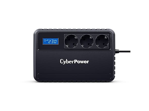 CyberPower UPS BUSeries 650VA360W LineInteractive USB LCD-näyttö