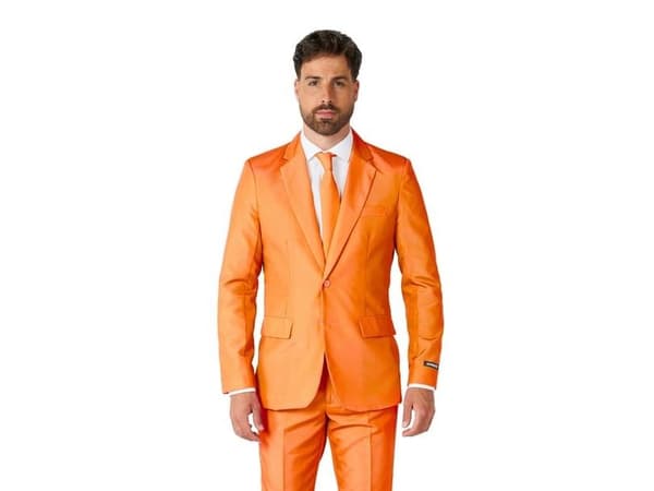Suitmeister orange kostym