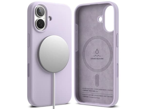Ringke silikon magnetisk MagSafe-deksel til iPhone 17 - Purple