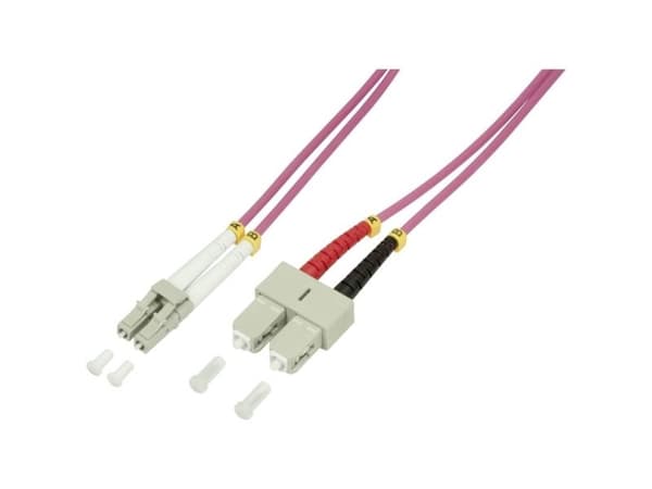 LogiLink LC/SC, 2 m, 2 m, OM4, LC, SC