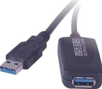 PremiumCord USB-kabel USB-A til USB-A 10 m svart (ku3rep10)