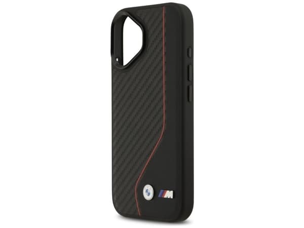 BMW M Carbon Line &amp; Logo MagSafe Case for iPhone 17 - Red