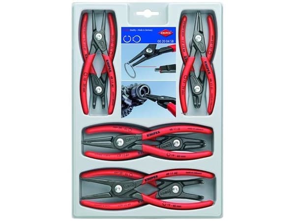 KNIPEX præcisions-låseringstang-sæt, 8 låseringstænger