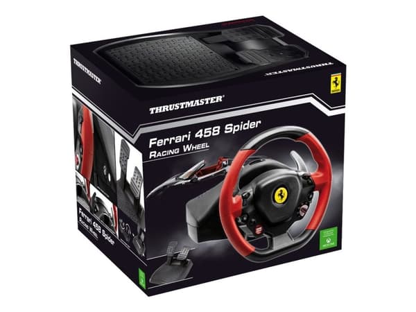 [OUTLET] - Thrustmaster Ferrari 458 Spider - Rat og pedalsæt - kabling - for Microsoft Xbox One