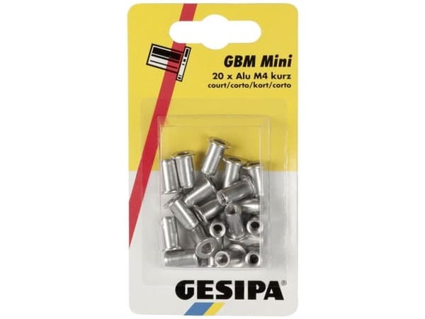 Gesipa 1433669 Blindnaglemutter M4 20 stk