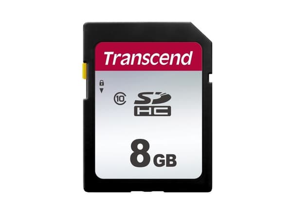 Transcend 300S - Flash-minneskort - 8 GB - Class 10 - SDHC
