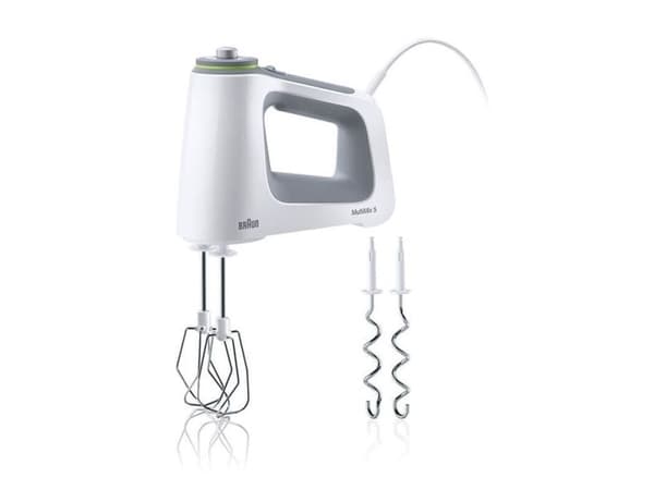 Braun HM5100 Multimix 5, Håndmikser, Grå, Hvit, Miksing, 1,55 m, Knapper, CE