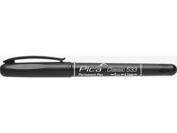 Pica Permanent-kynä, 0,7mm musta / SB