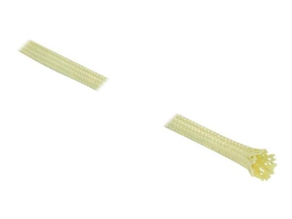 Delock - Flätad ärm - 2 m - gul