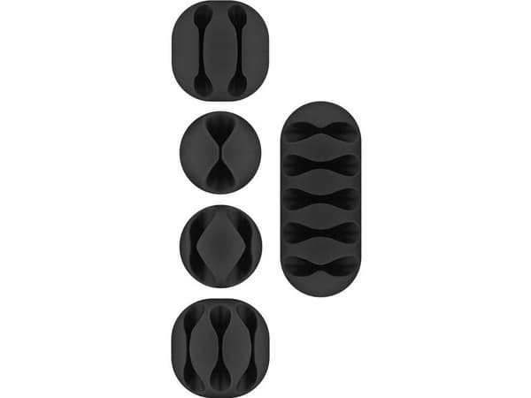 Goobay 70683, Kabelklips, Bord/Vegg, Sort