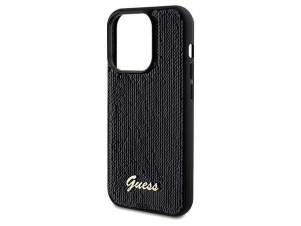 Guess GUHCP14LPSFDGSK iPhone 14 Pro 6.1 black/black hardcase Sequin Script Metal