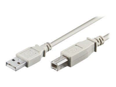 wentronic - USB-kaapeli - USB (uros) - USB Type B (uros) - 1,8 m - harmaa