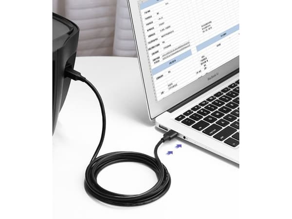 Ugreen US135, 1,5 m, USB A, USB B, USB 2.0, 0,48 Gbit/sek., Sort