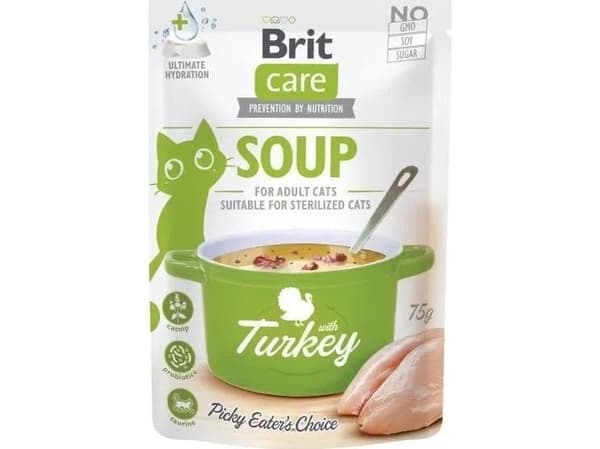 Brit Brit Care våtfoder till katt Karma soppa kalkon 75 g