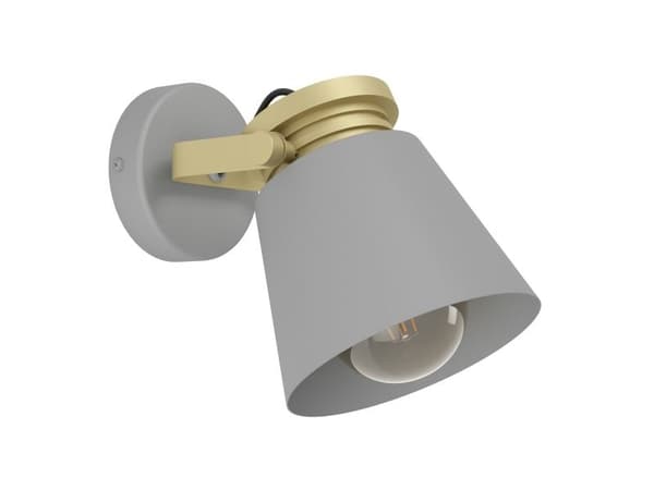 EGLO TWICKEN vegglampe E27 grå/gull