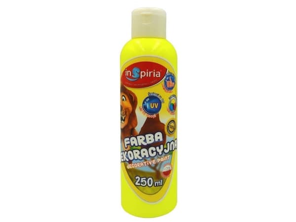 Fluorescerande gul dekorationsfärg 250 ml