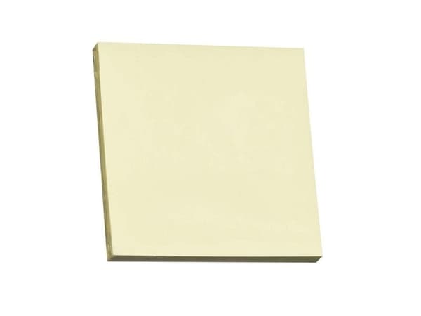 Notes, Q-Line, gul, 76x76mm pakke a 12 stk