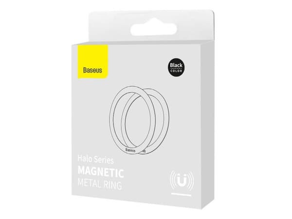 Baseus PCCH000001, Magnetisk ring, Svart, Rustfritt stål, 0,4 mm, 5,5 cm, 2 stykker