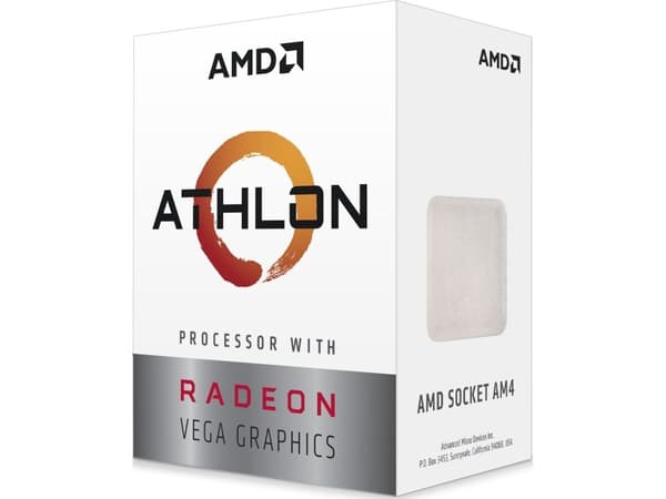 AMD Athlon 3000G - 3,5 GHz - 2 kjerner - 4 tråder - 4 MB cache - Socket AM4 - Box