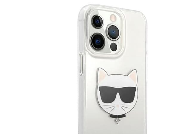 Karl Lagerfeld Choupette head case till iPhone 13 Pro Max - transparent