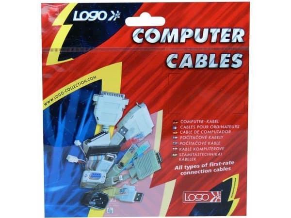 Logo Patchkabel, UTP, Cat.5e, RJ45 M/15m, oskärmad
