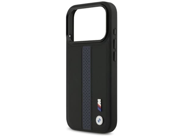 BMW M perforert stripe-logo MagSafe-deksel for iPhone 17 Pro - blå