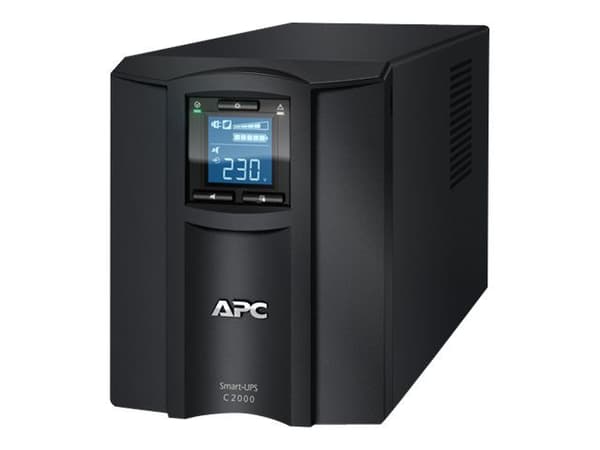 APC Smart-UPS C 2000VA LCD - UPS - AC 230 V - 1300 Watt - 2000 VA - USB - utgangsstikkforbindelse: 7 - sort