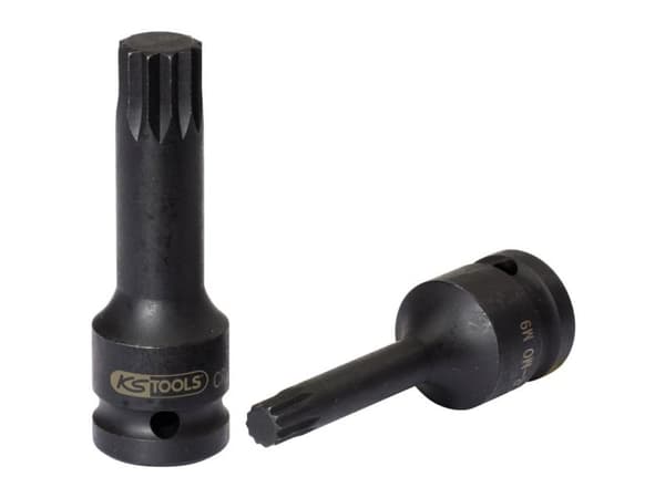 KS Tools 911.0947, Kraftpipe, Sort, 1 hoder, 1/2", Metrisk, 6 mm